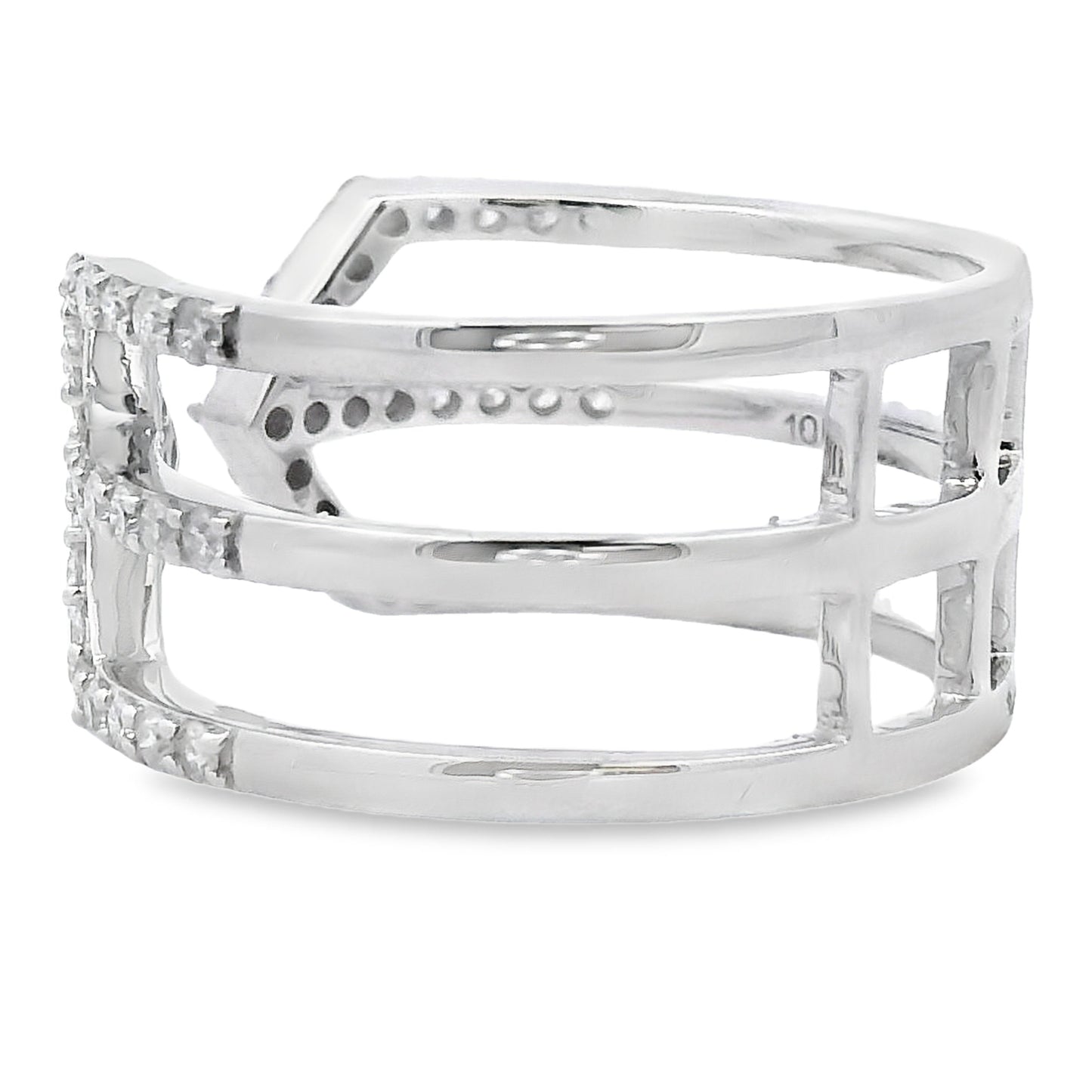 Genuine .50ct Diamond Ring 10KT White Gold Bids.com