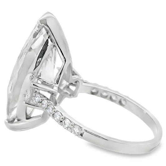 9.85ct Lab Grown Diamond Eng Only 14KT White Gold Bids.com