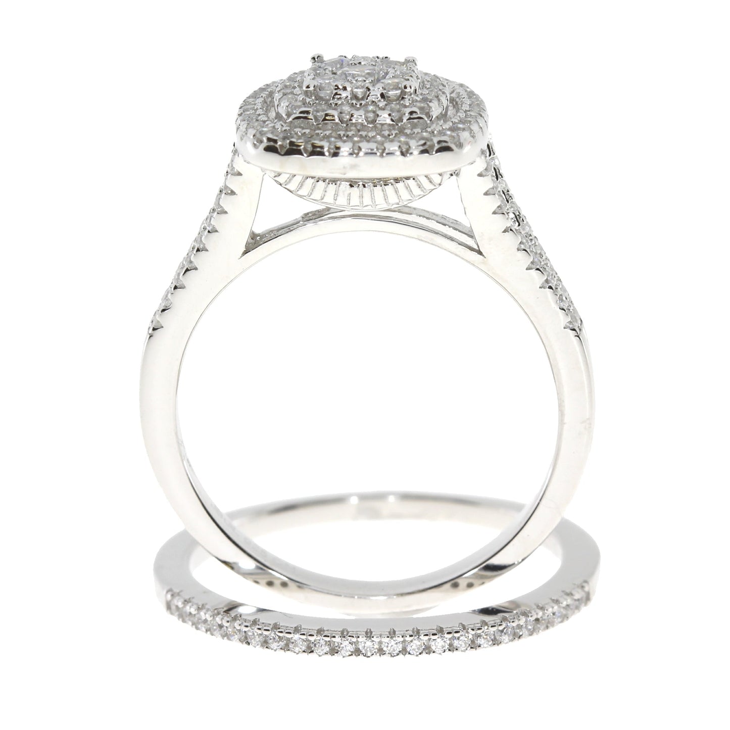 Genuine Cubic Zirconium CZ SS Bridal Sterling Silver Bids.com