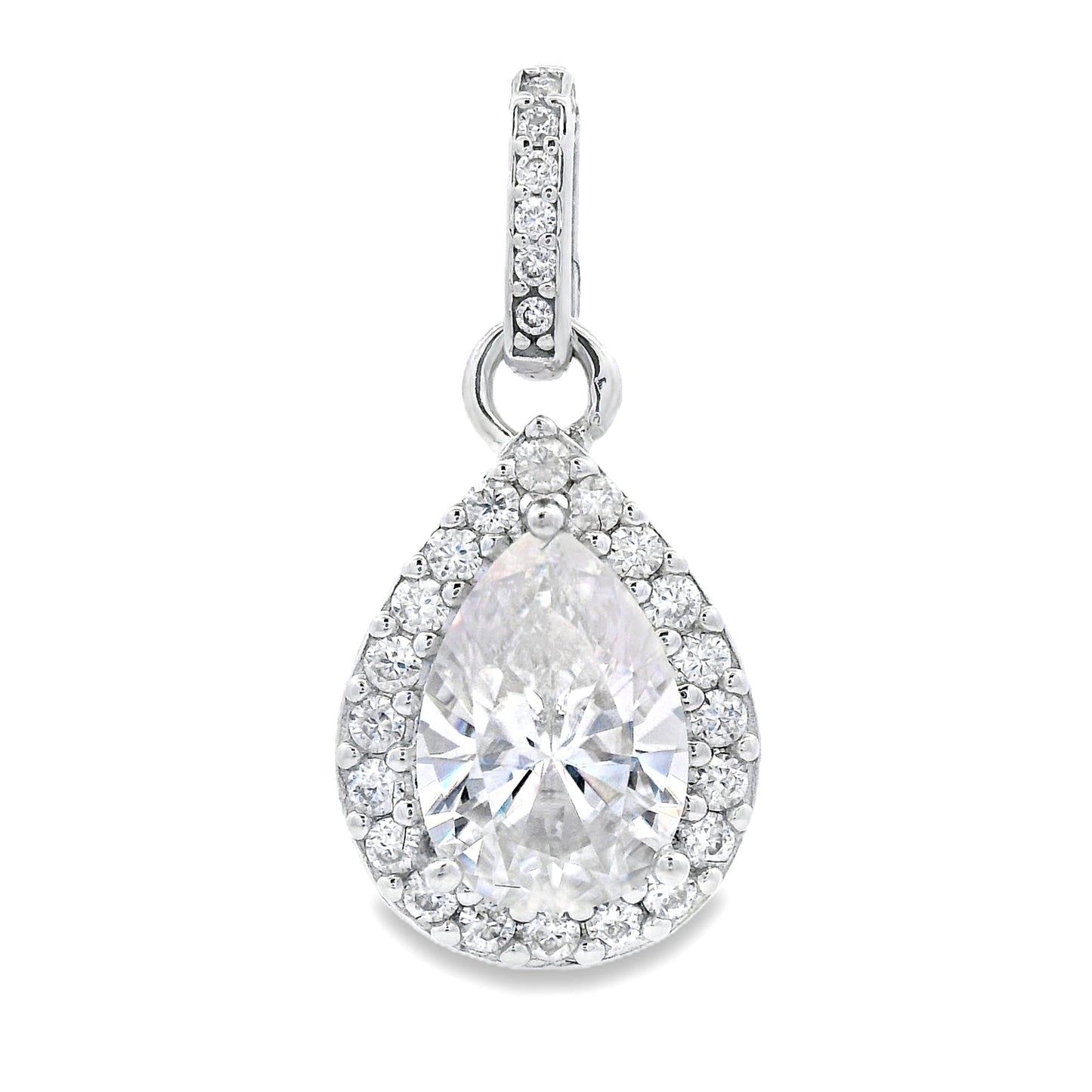 4.23ct Moissanite Fashion Pendants Sterling Silver Bids.com
