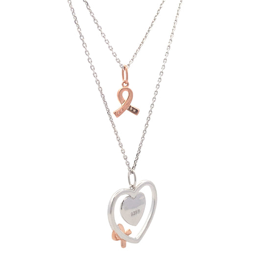 .02ct Diamond Heart Love Pendant Sterling Silver Bids.com