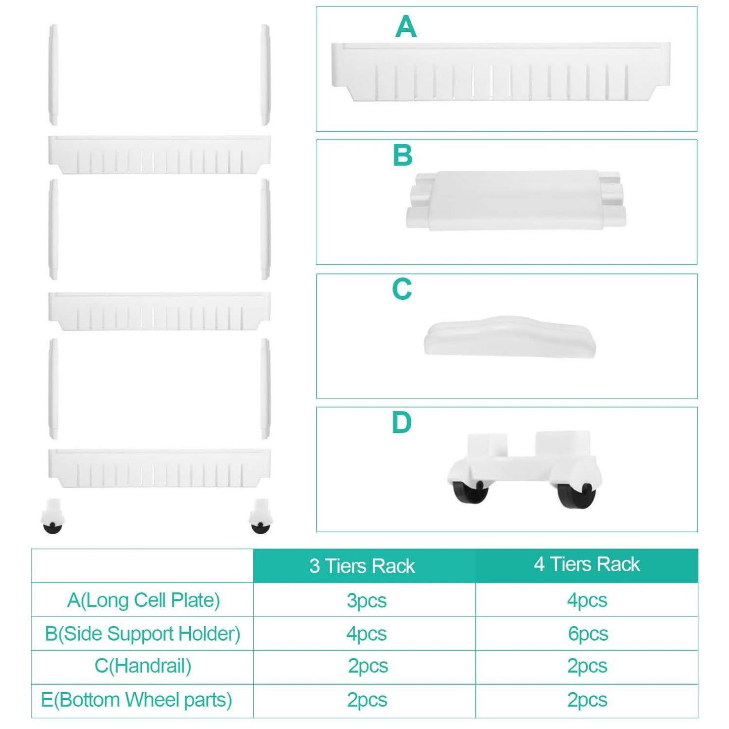 iMounTEK Slim Storage Cart DailySale