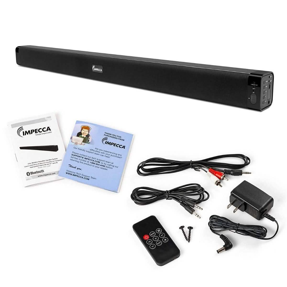 Impecca 37in Wireless 2.0-Channel Soundbar with Optical Input DailySale