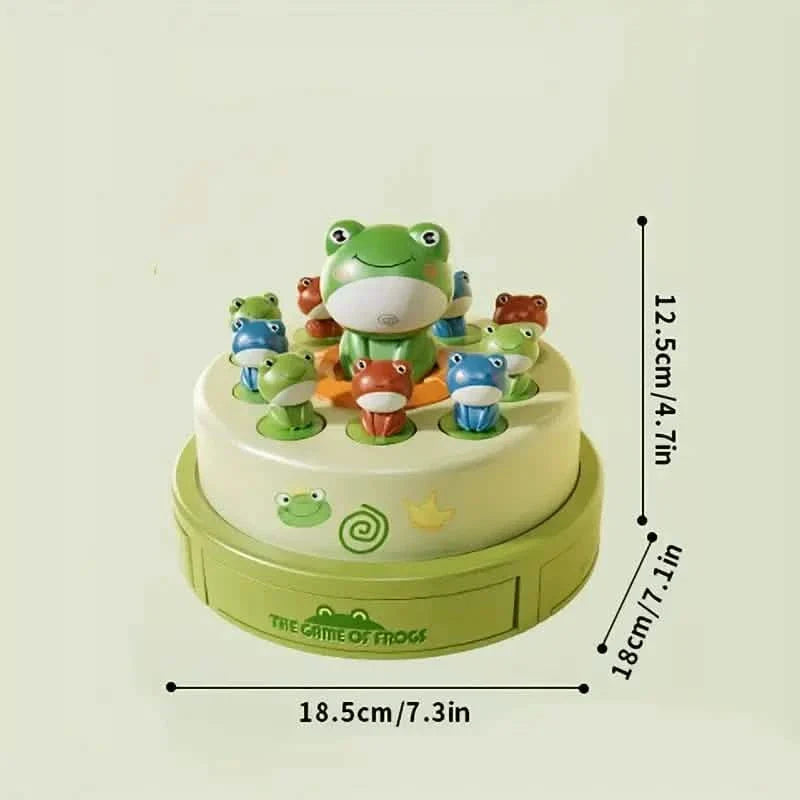 Interactive Electric Bouncing Frog Turntable Toy - Educational Desktop Game for Boys & Girls DailySale