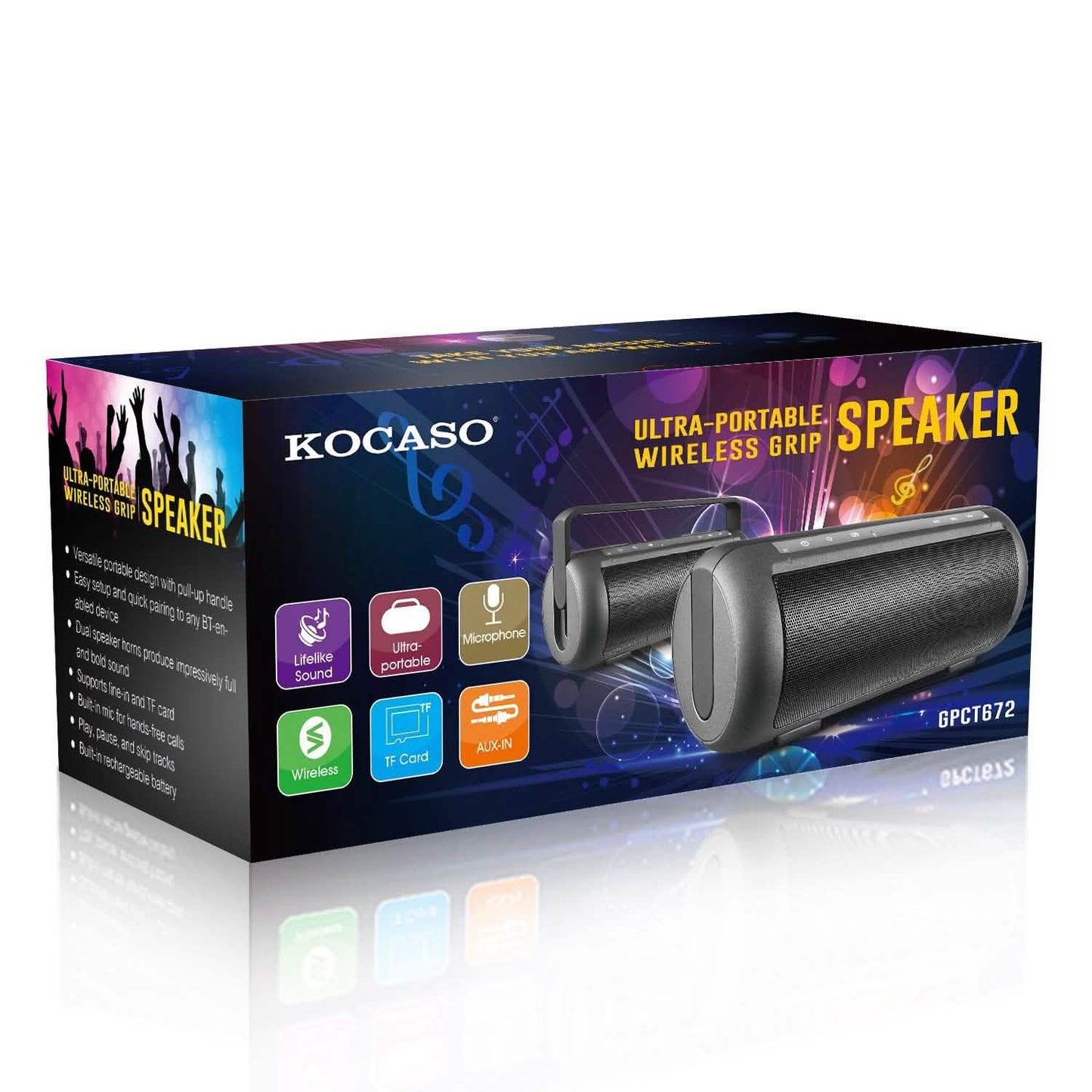 iRola Wireless Speaker Powerful Dual Subwoofer Streo DailySale