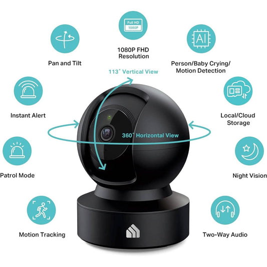 Kasa Smart 2023 New Indoor Pan-Tilt Security Camera (Refurbished) DailySale