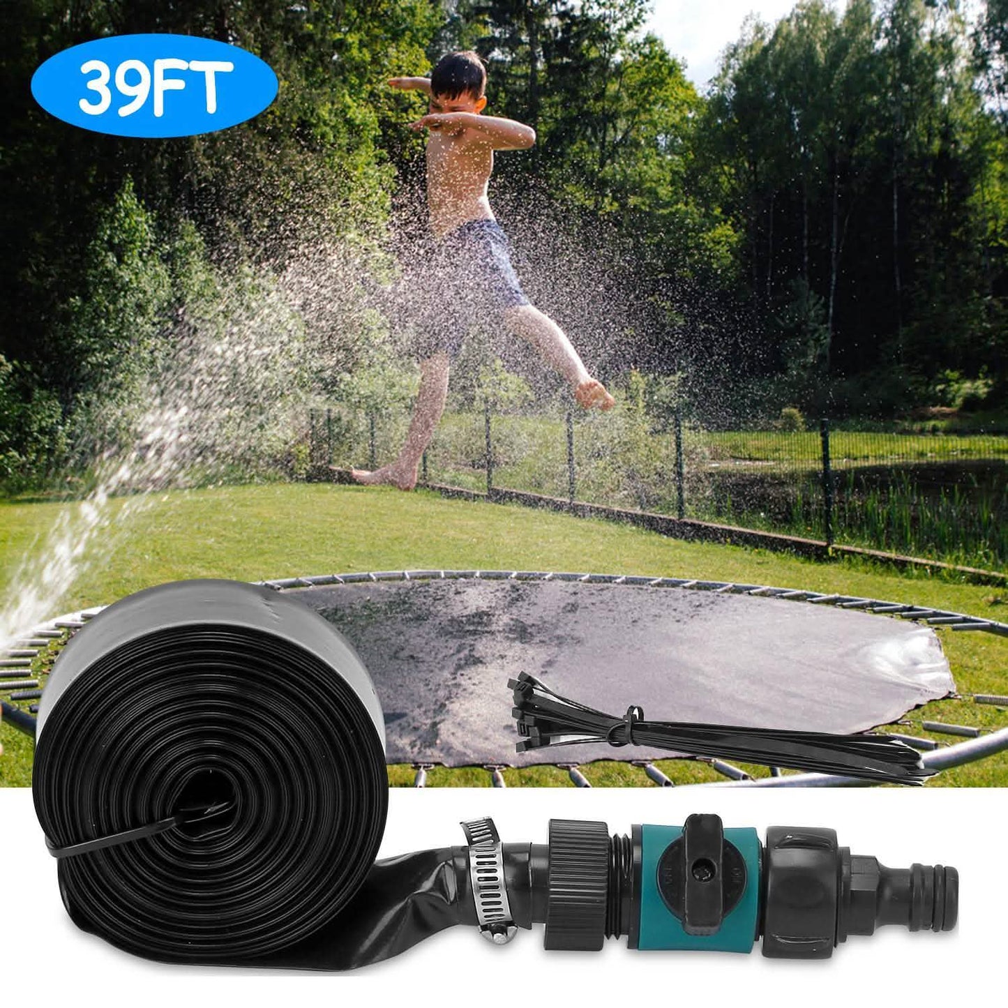Kids Trampoline Sprinkler Outdoor DailySale