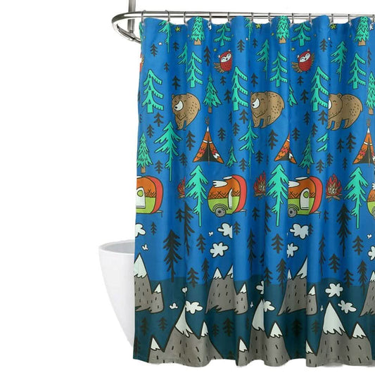 Kidz Mix Camping Explorer Shower Curtain DailySale