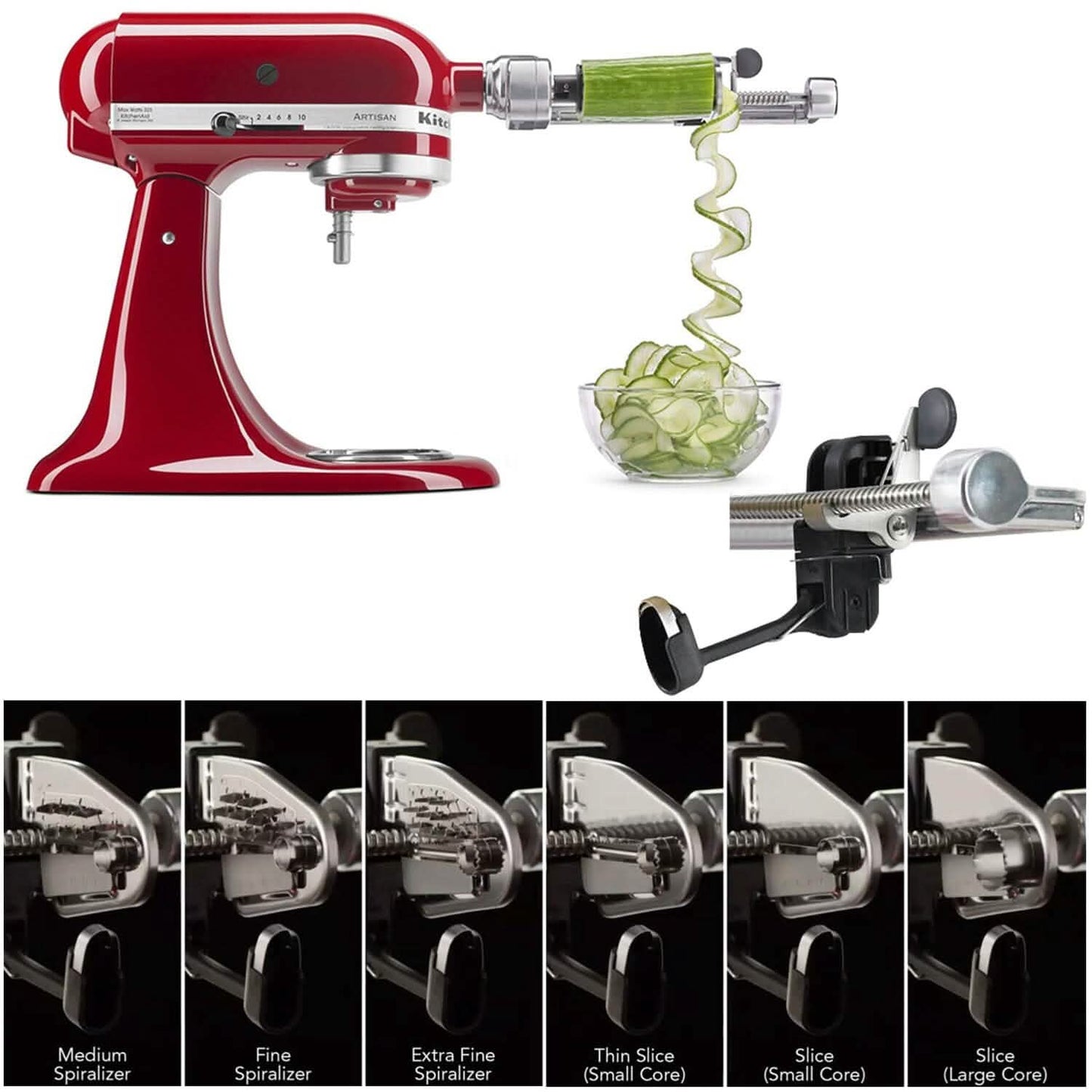KitchenAid 7 Blade Spiralizer Plus with Peel, Core and Slice DailySale