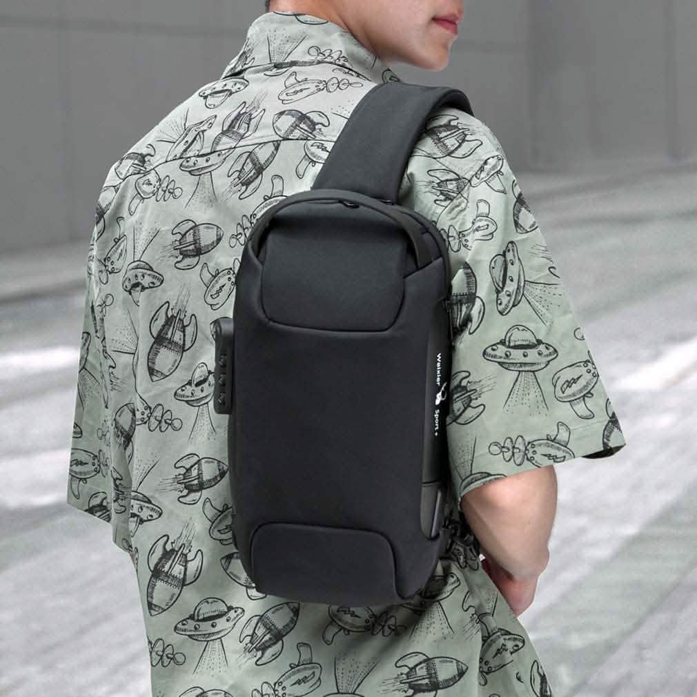 KPYWZER Anti-theft Sling Backpack with USB Charging Port DailySale