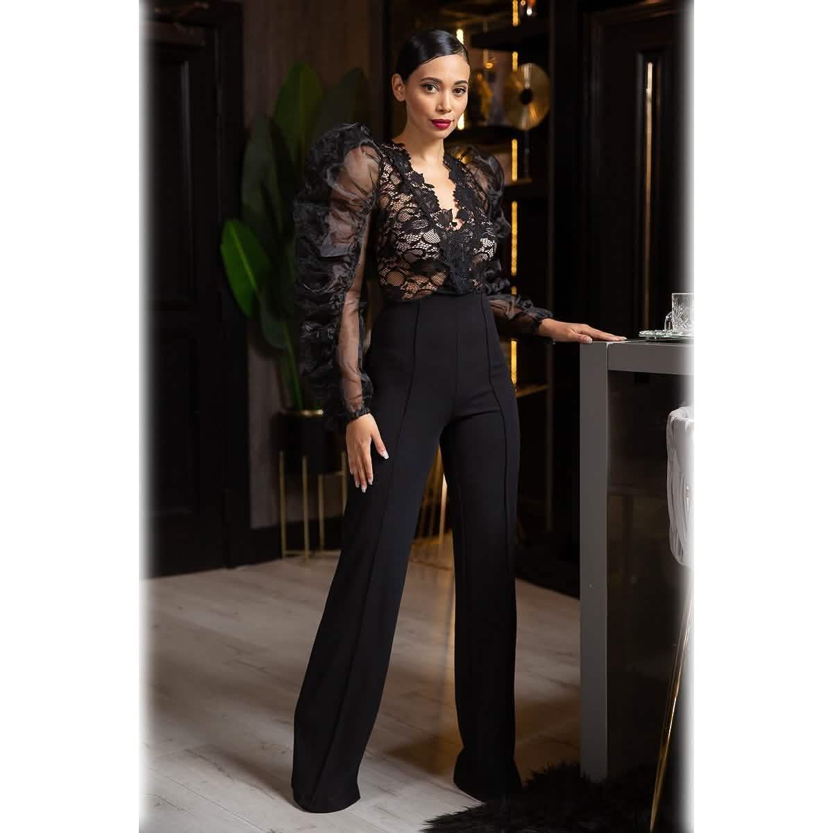 Lace Combined Fashion Jumpsuit DailySale
