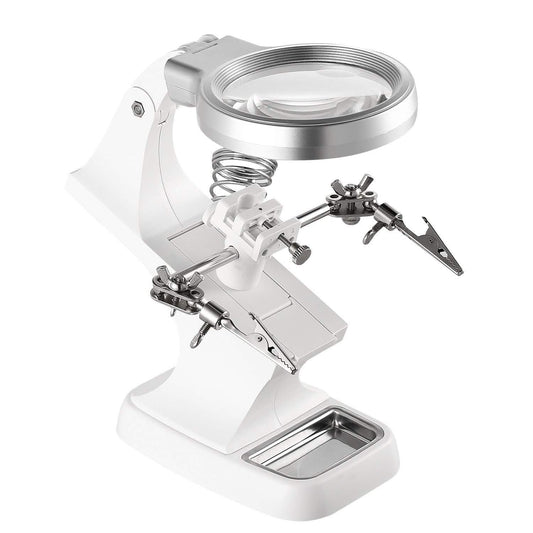 LED Lights Helping Hands Magnifying Glass DailySale