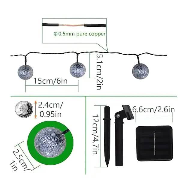 LED Outdoor Solar String Lights DailySale