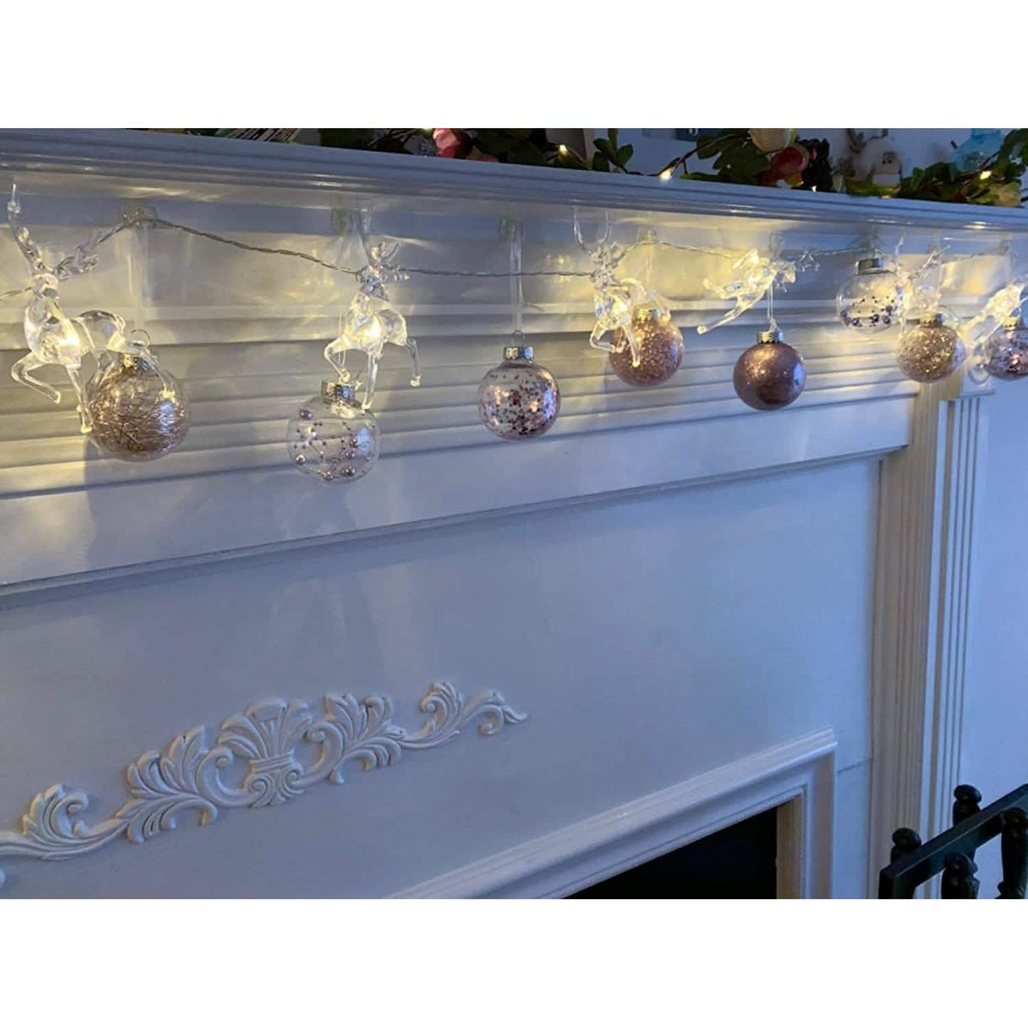 LED Warm White Christmas Lights Reindeer String Lights DailySale