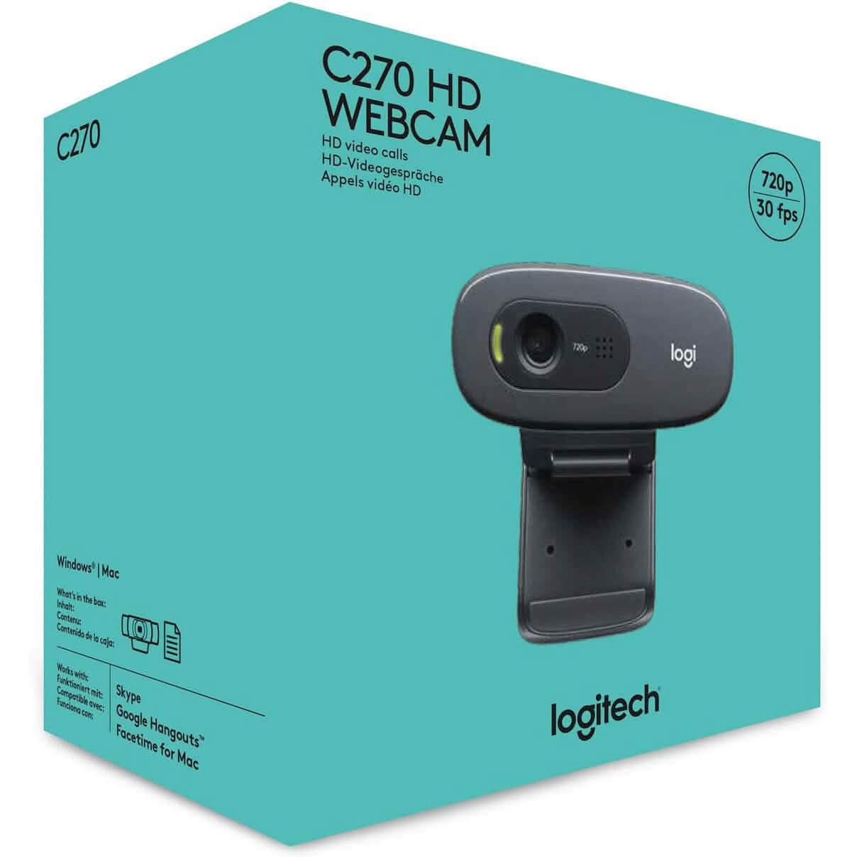 Logitech C270 Webcam with Microphone (Refurbished) DailySale