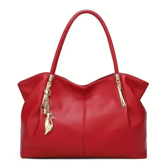 Luxurious Large Capacity Satchel Bag Stylish Top-Handle Design With Pendant DailySale