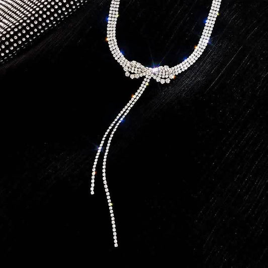 Luxury Trendy Crystal Choker Necklace Clavicle Chain Necklace For Women Wedding Fashion Jewelry Collar DailySale