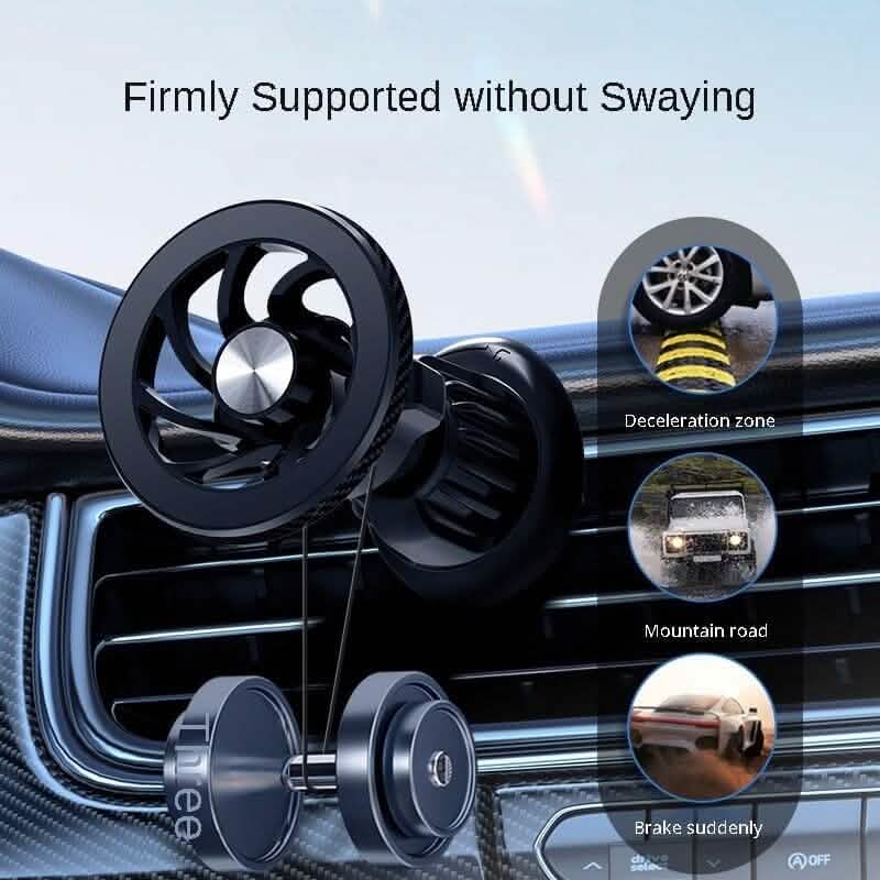 Magnetic Car Phone Holder Car Dashboard Air Vent Strong Magnetic Navigation Fixed Bracket DailySale