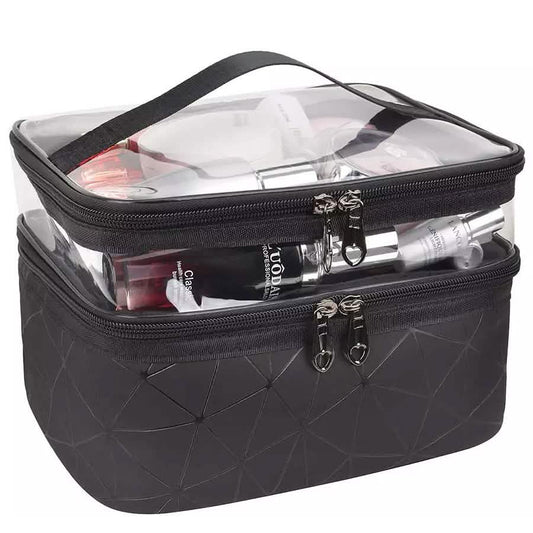 Makeup Bags Double layer Travel Cosmetic Cases DailySale