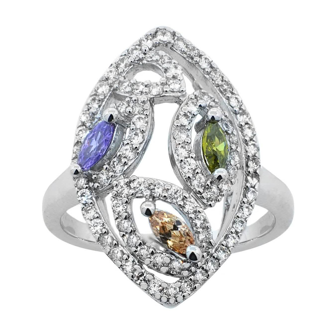 Marquise Tri-Color Ring DailySale
