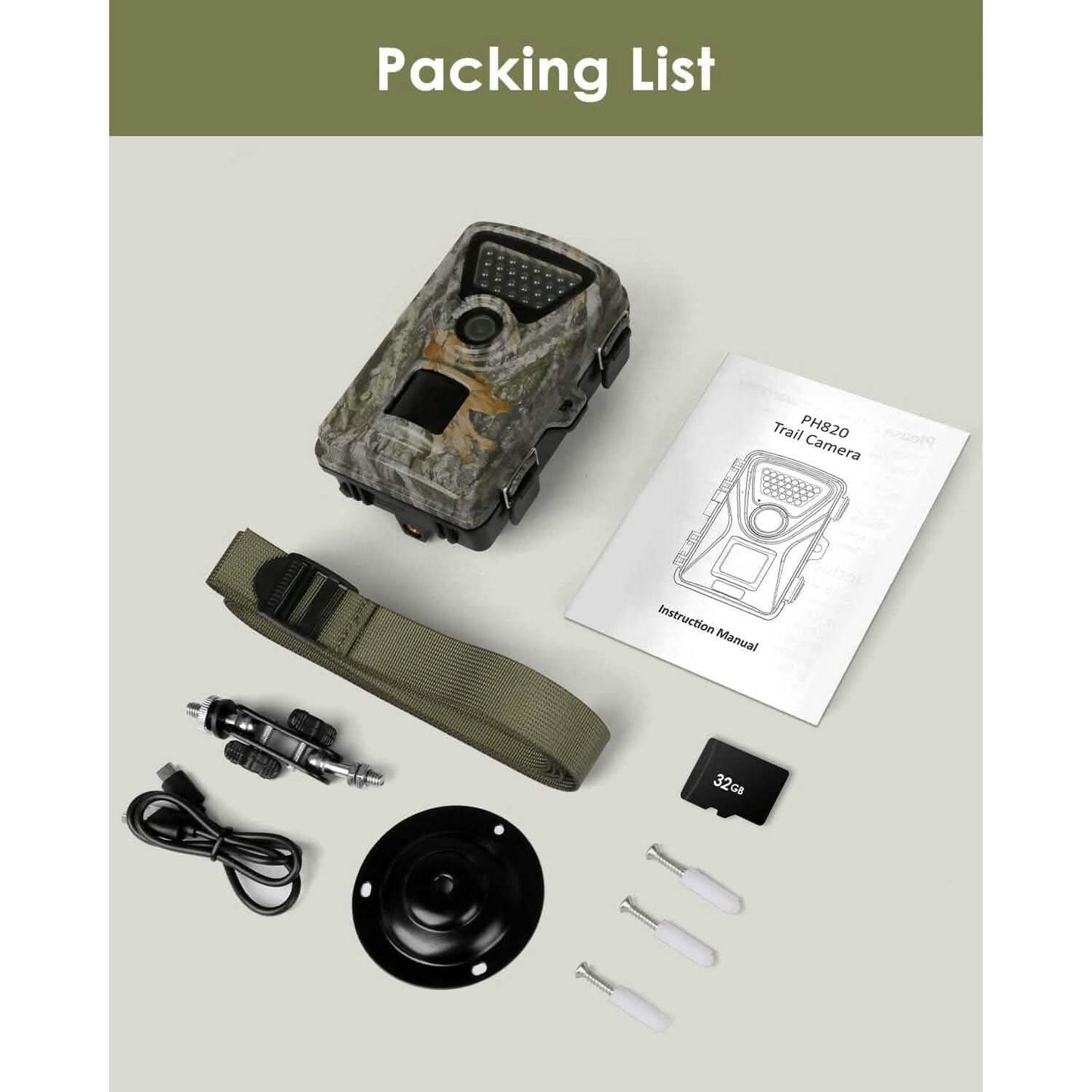 MAXDONE Trail Camera Hunting Camera Game (Refurbished) DailySale