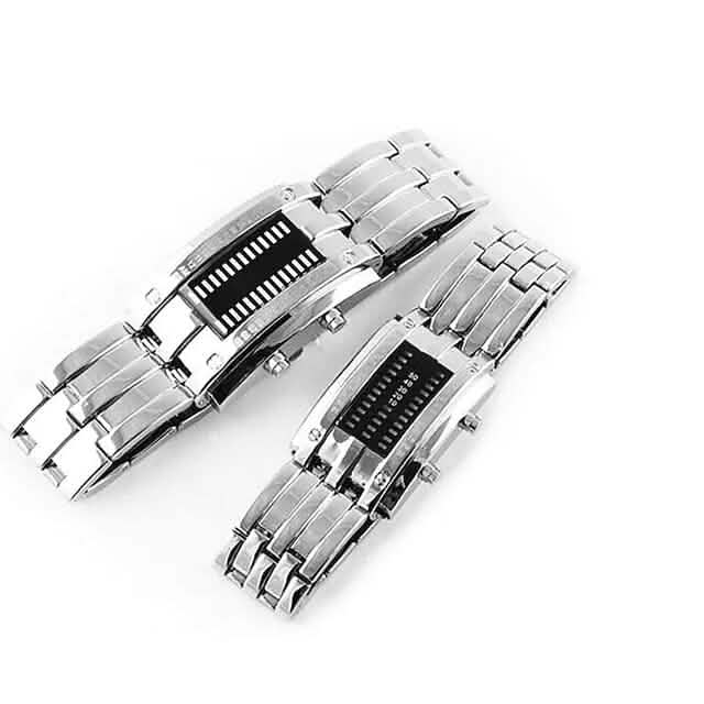 Men LED Light Stainless Steel Sports Watch DailySale