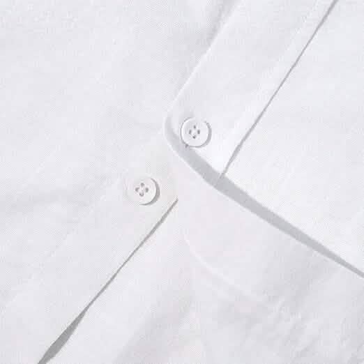 Mens Button Down Short Sleeve Linen Shirts DailySale