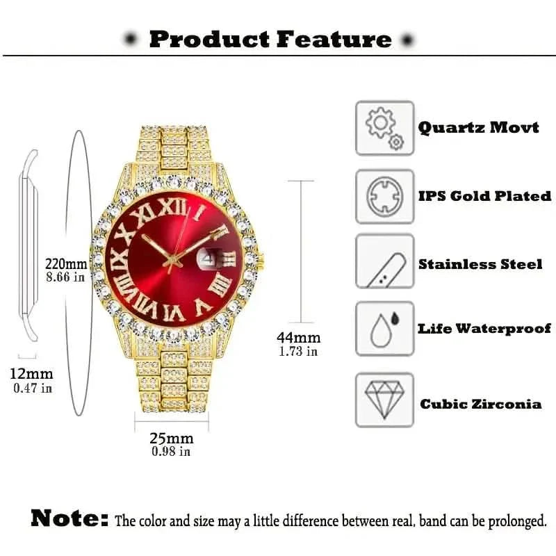 Men's Gypsophila Large Dial Waterproof Quartz Watch DailySale