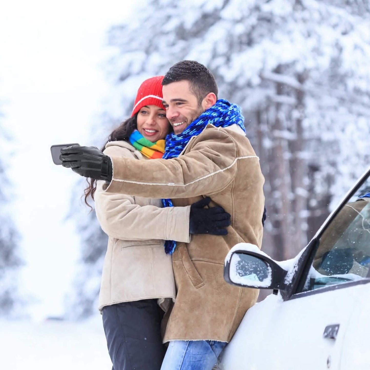 Men's Leather Winter Gloves Touchscreen DailySale