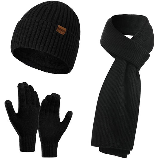 Men's Scaves and Beanie Hat Themal Gloves Set DailySale