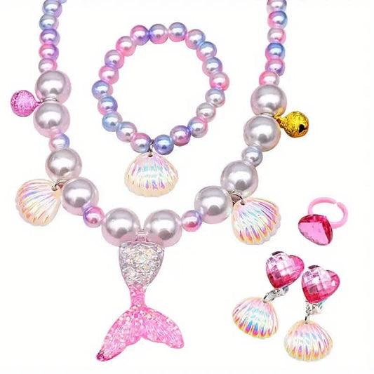 Mermaid-Themed Jewelry Set for Youngsters DailySale