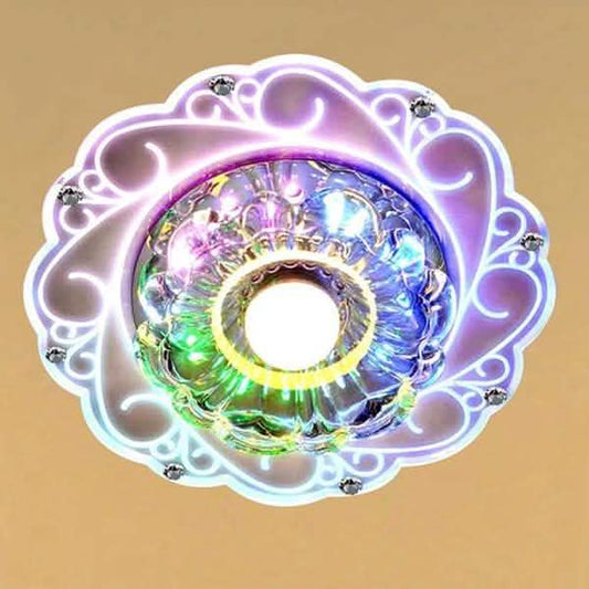 Modern Crystal LED Saving Bright Ceiling Blue Light Lamp Fixture Chandelier DailySale
