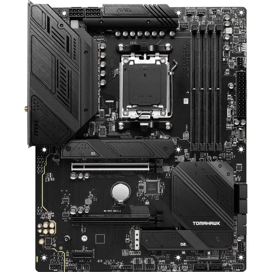MSI MAG B650 Tomahawk WiFi Computer Gaming Motherboard (AM5, ATX, DDR5, PCIe 4.0, M.2, SATA 6Gb/s, USB 3.2 Gen 2, HDMI/DP, Wi-Fi 6E, AMD Ryzen 7000 Series Processors) (Refurbished) DailySale