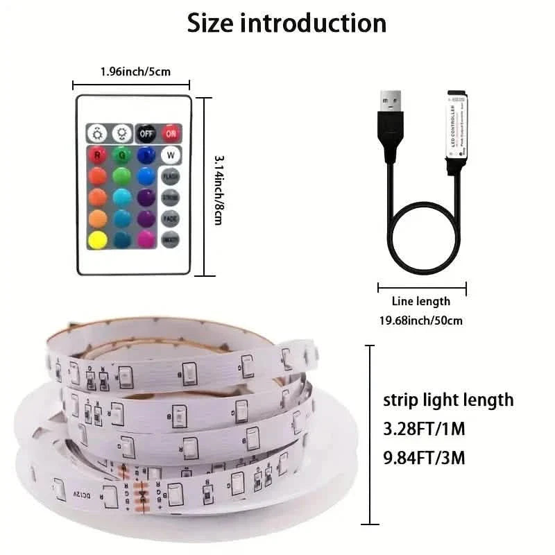 Multicolor LED Light Strip for TV with Remote Control DailySale