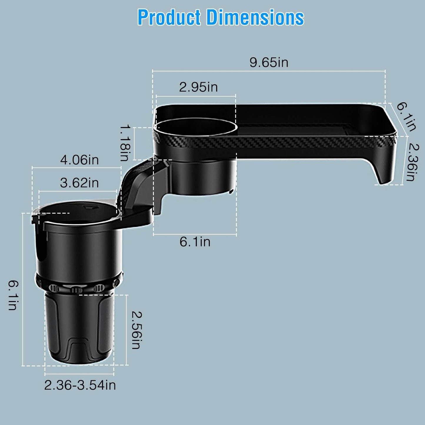 Multifunctional Water Cup Mount Stand with Detachable Tray DailySale