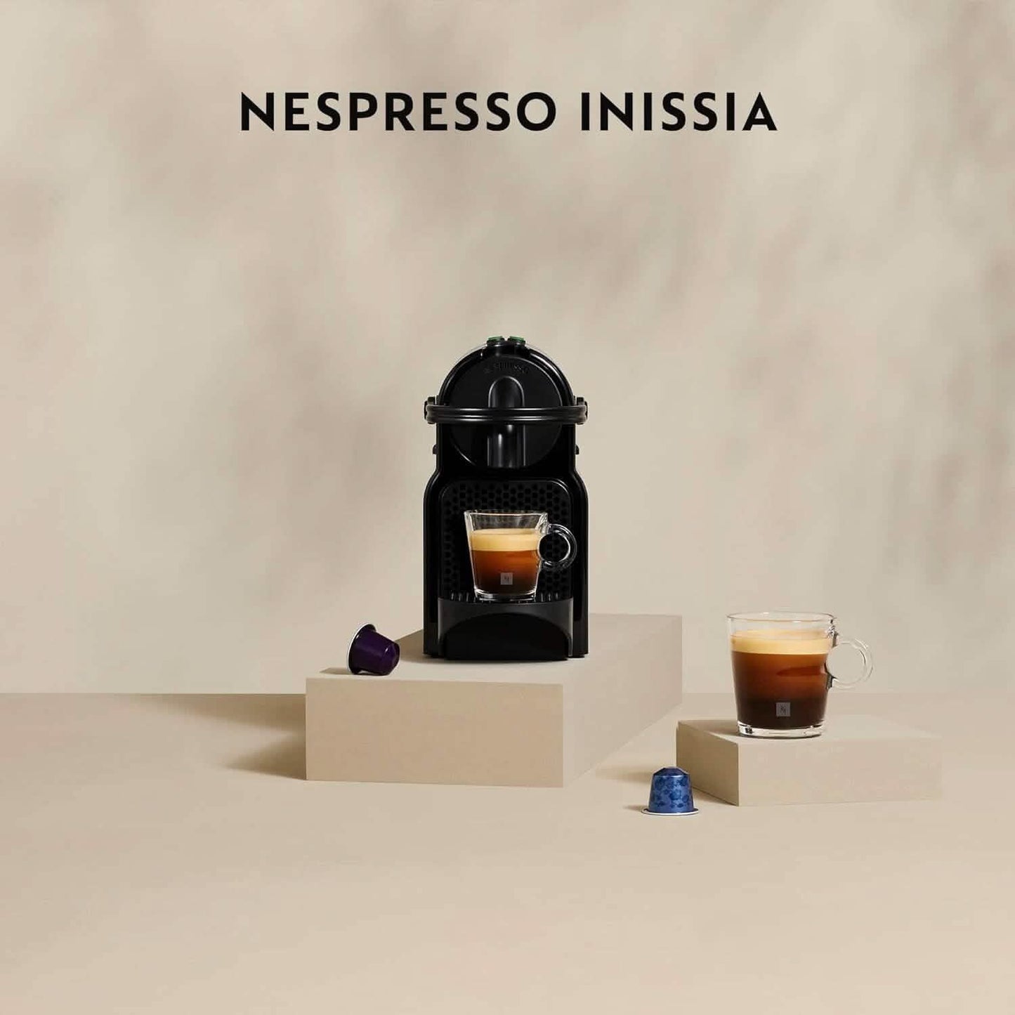 Nespresso Inissia 24 Ounce Espresso and Lungo Coffee Machine with Energy-Saving Mode (Refurbished) DailySale