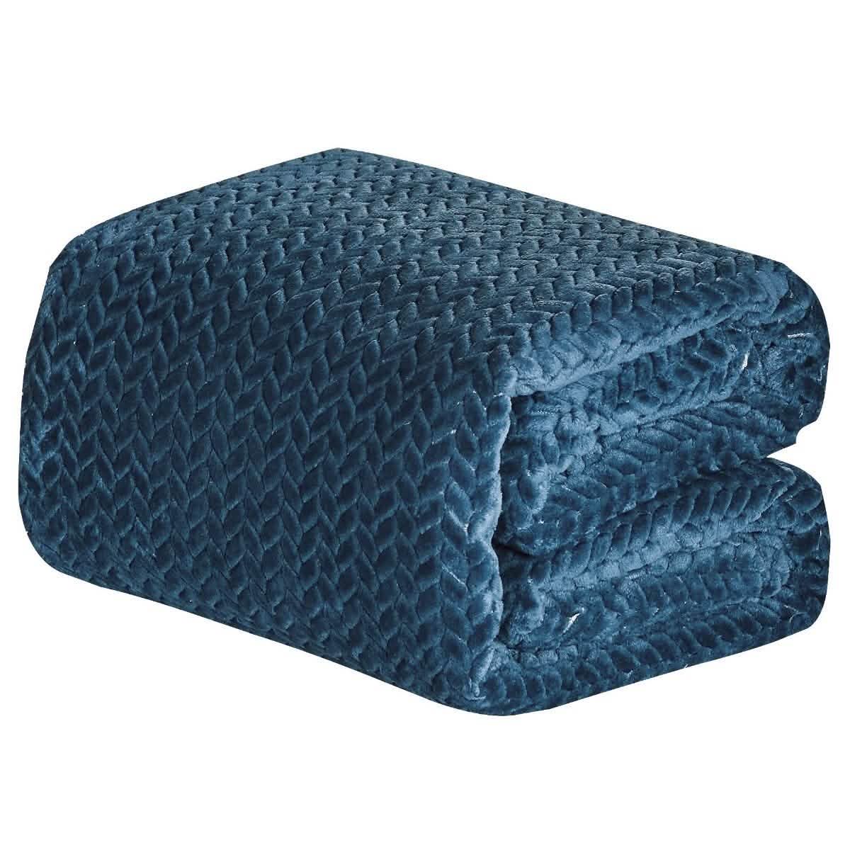 Oversized Chevron Braided Throw Blanket DailySale