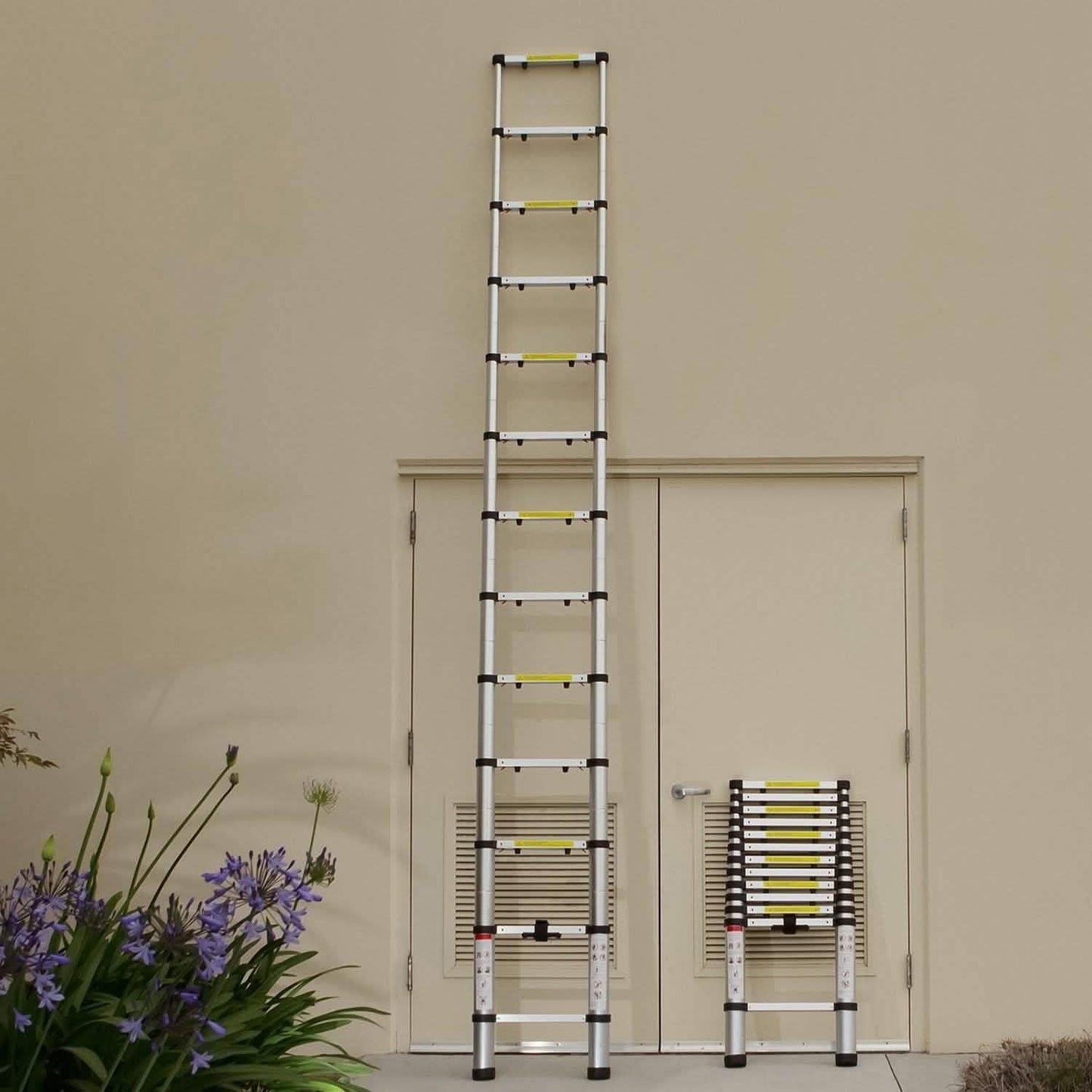 OxGord Aluminum Telescopic Extension Ladder 12.5ft. Telescope DailySale