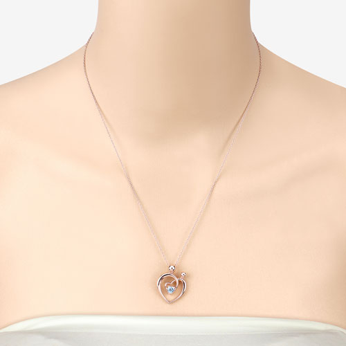 0.28 Carat Genuine Swiss Blue Topaz .925 Sterling Silver Pendant Bids.com