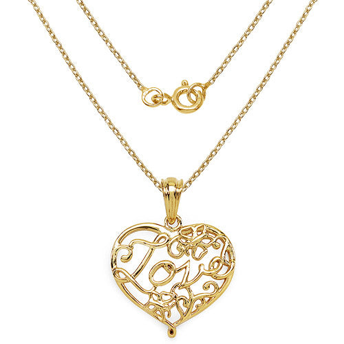14K Yellow Gold Plated 6.05 Grams .925 Sterling Silver Pendant Bids.com