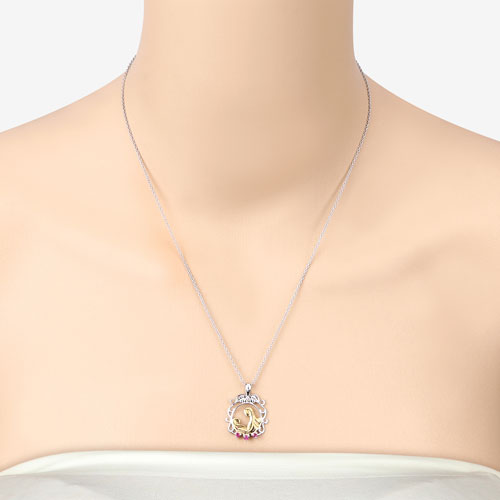 0.14 Carat Genuine Ruby .925 Sterling Silver Pendant Bids.com