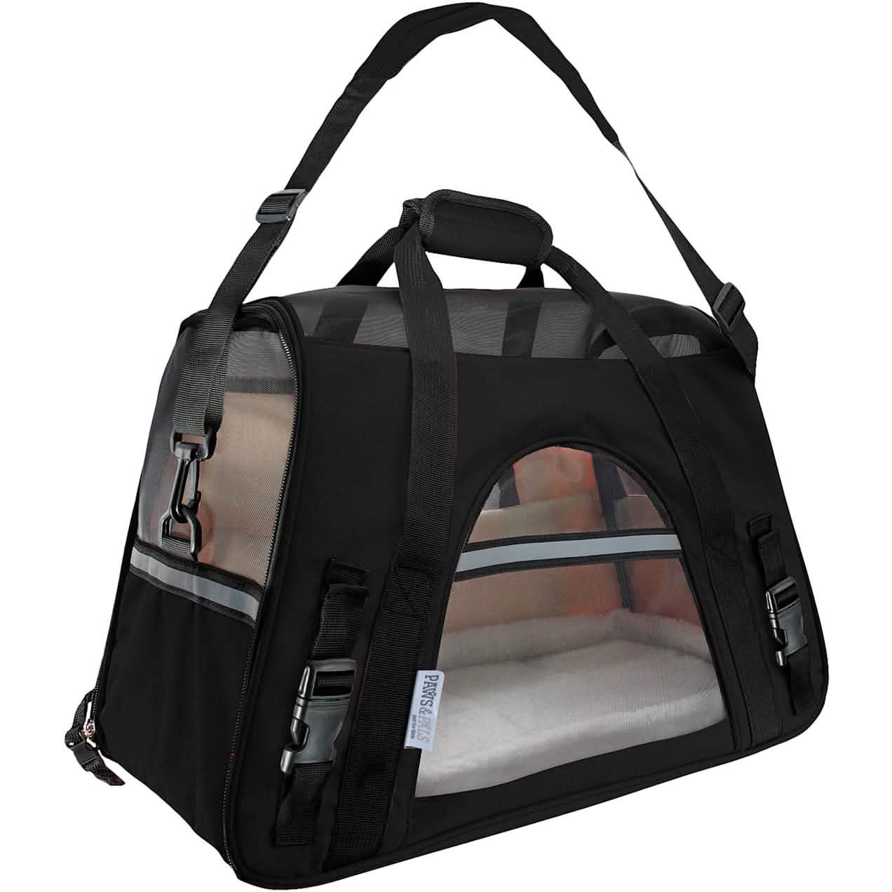 Paws & Pals Black Pet Carrier Large DailySale