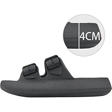Pillow Sandals Thick Sole Adjustable Buckles EVA Cloud Slides Slippers DailySale
