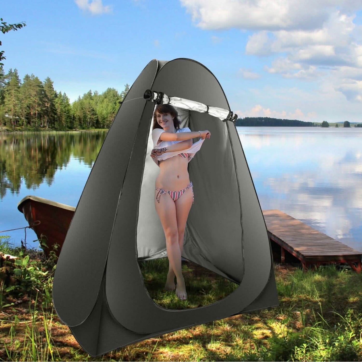 Pop Up Privacy Foldable Tent with Carry Bag DailySale