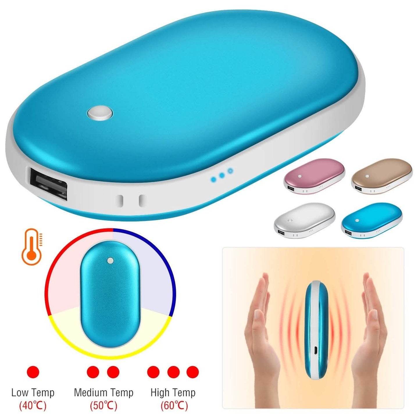 Portable Hand Warmer 5000mAh Power Bank DailySale