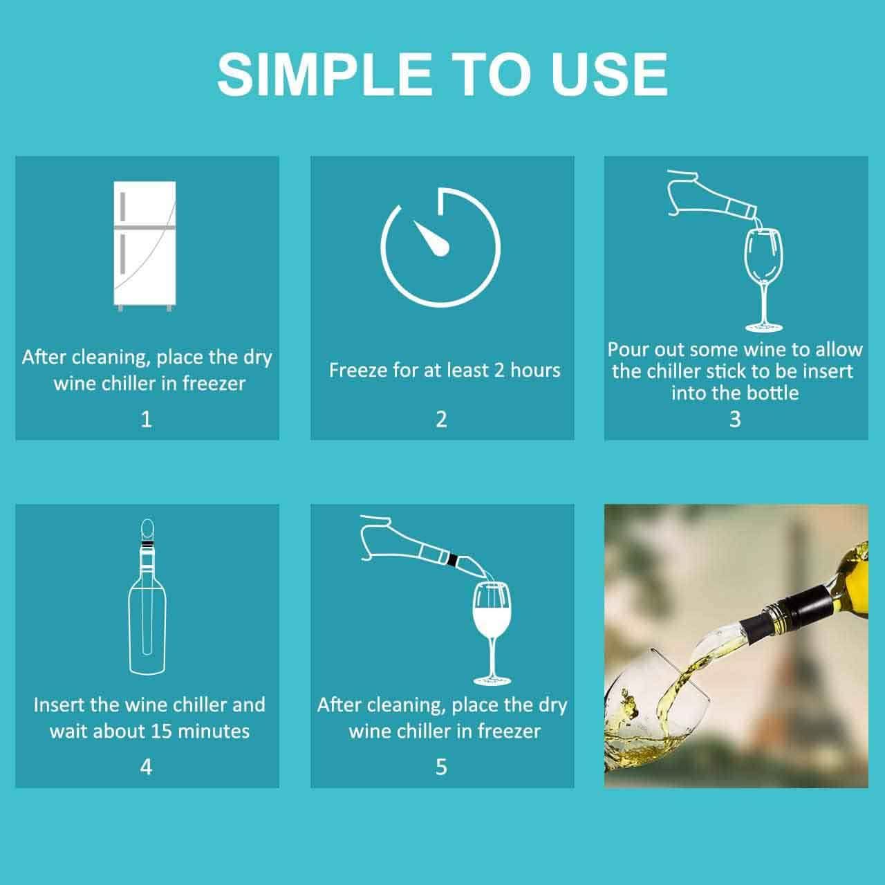 Prep by New Domaine Wine Chilling Stick and Aerator DailySale