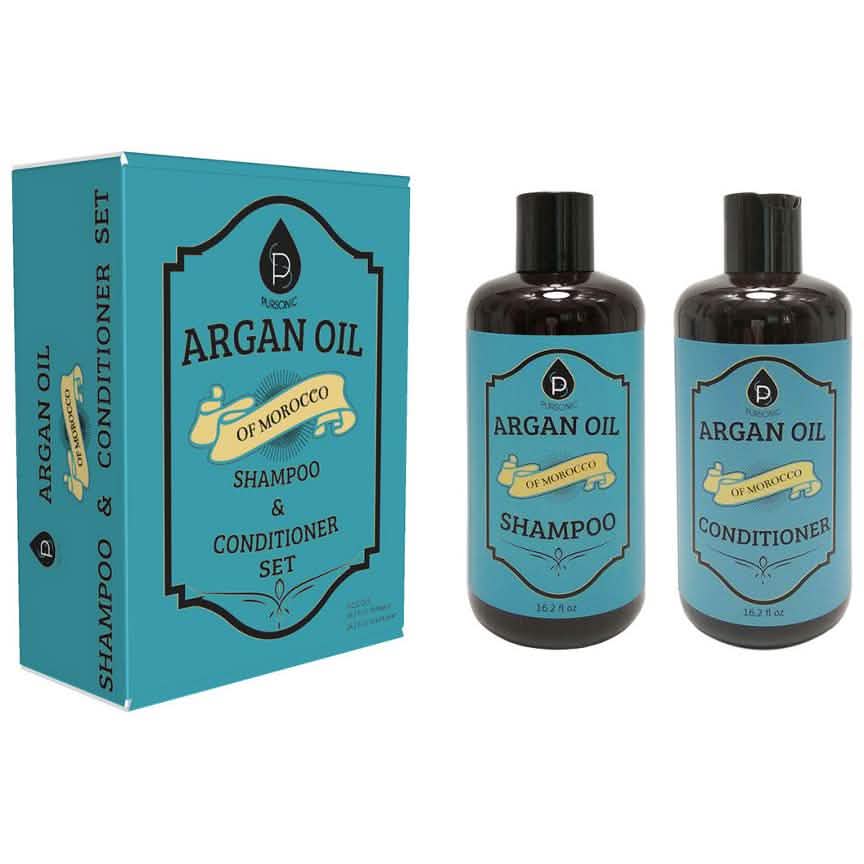 Pursonic Argan Oil 16.2oz Shampoo and Argan Oil 16.2oz Conditioner Set DailySale