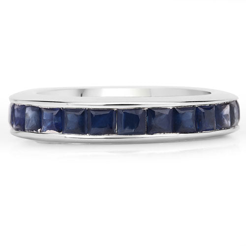 3.12 Carat Genuine Blue Sapphire .925 Sterling Silver Ring Bids.com