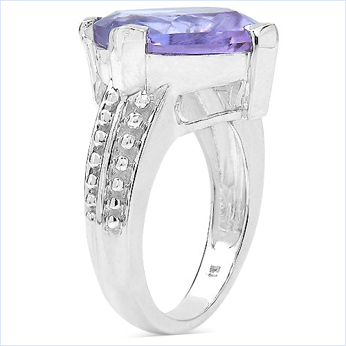 10.30 Carat Genuine Amethyst .925 Sterling Silver Ring Bids.com