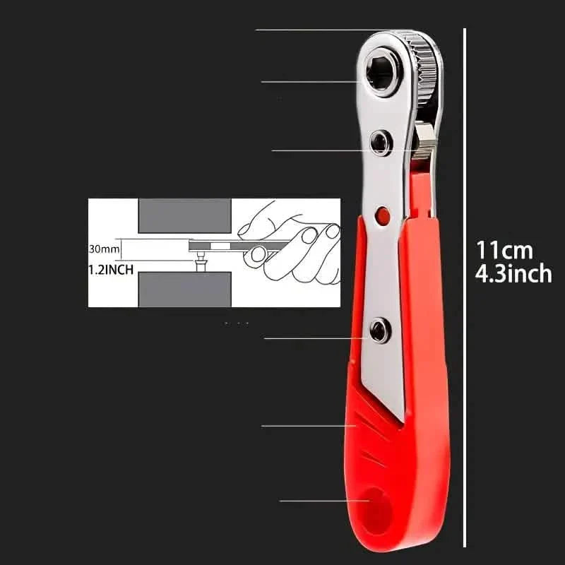 Ratchet Screwdriver Handles Narrow Spaces DailySale